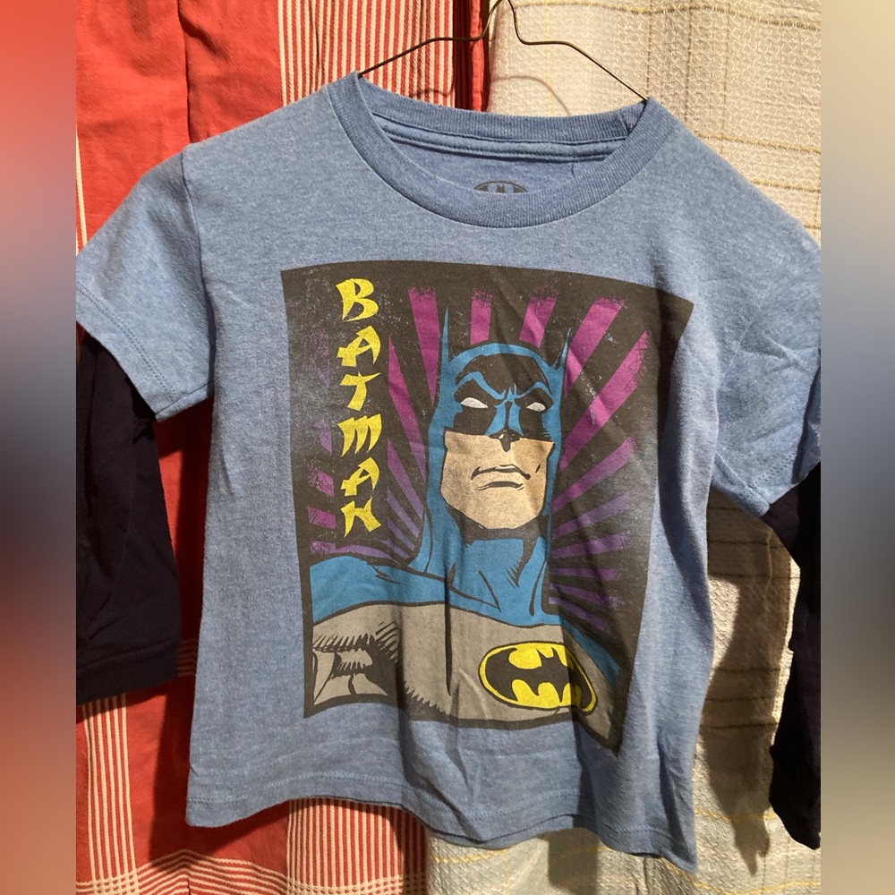 Batman Long sleeve shirt T-shirt Tee XS Extra Small Boys Kids DC Comics